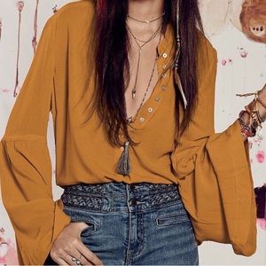 Free People - Easy Girl Tunic Rust top - small